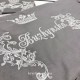 Постельное бельё из сатина "Серебристый вензель"
